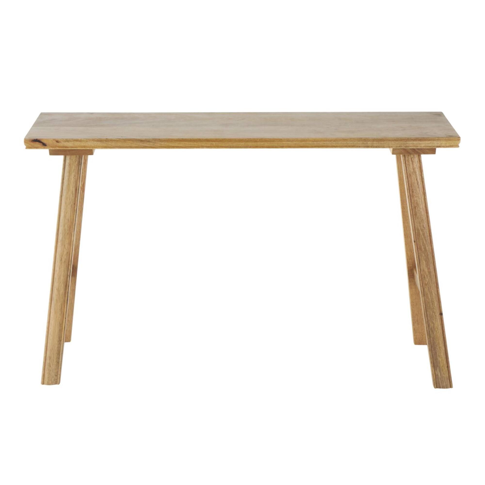 42" Brown Mango Wood Handmade Traditional Home Bench